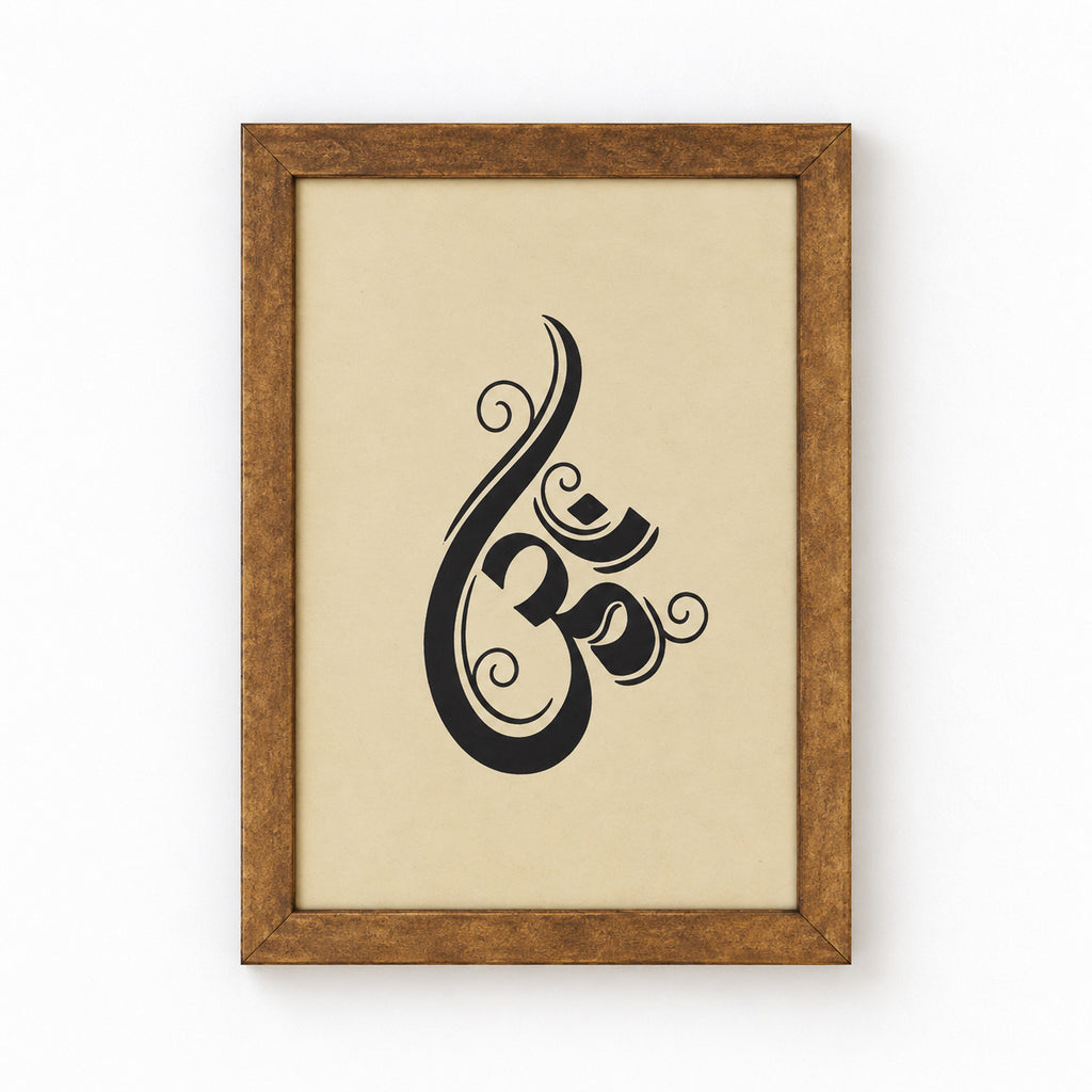 Bhakti Frame Set, Antique gold, Om