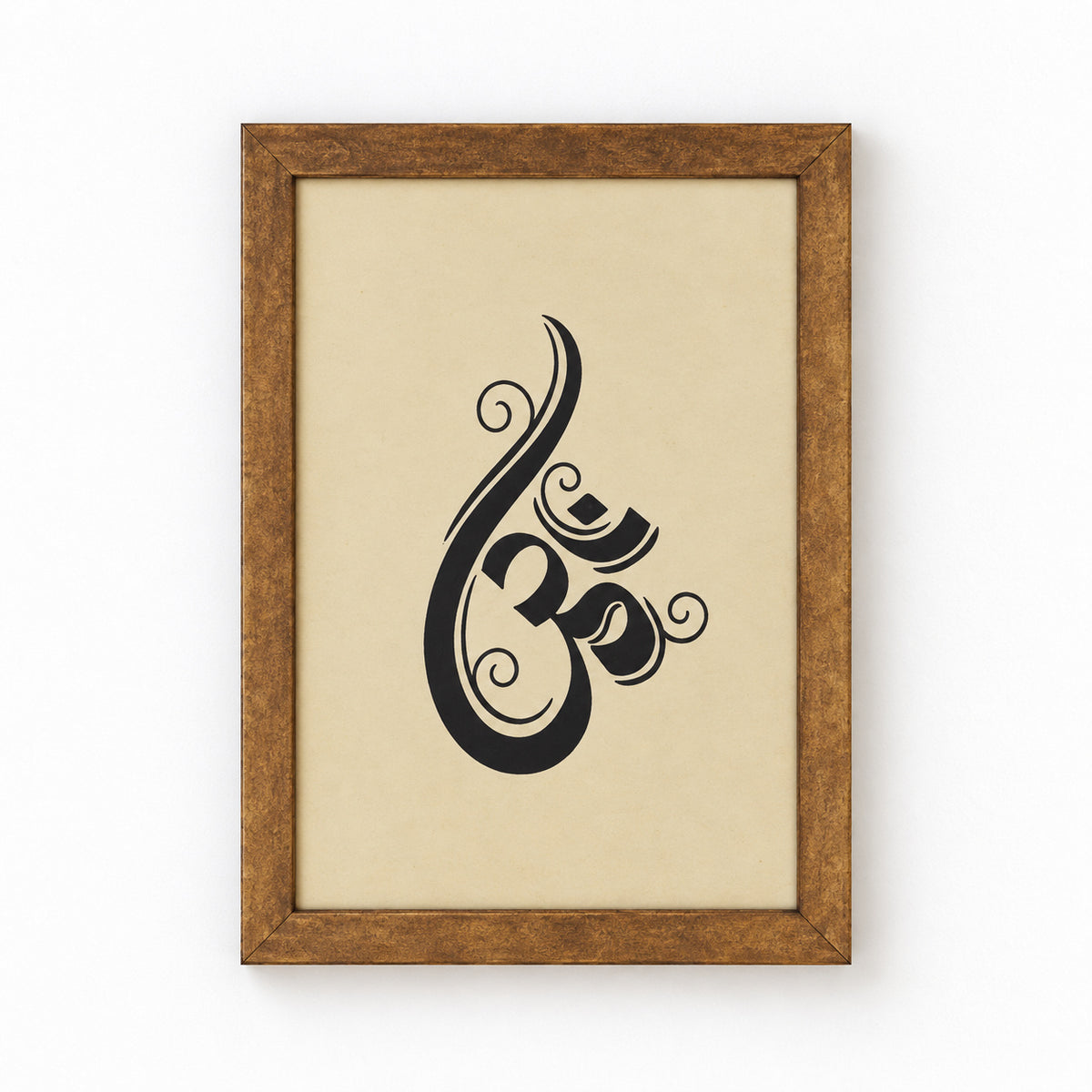 Bhakti Frame Set, Antique gold, Om