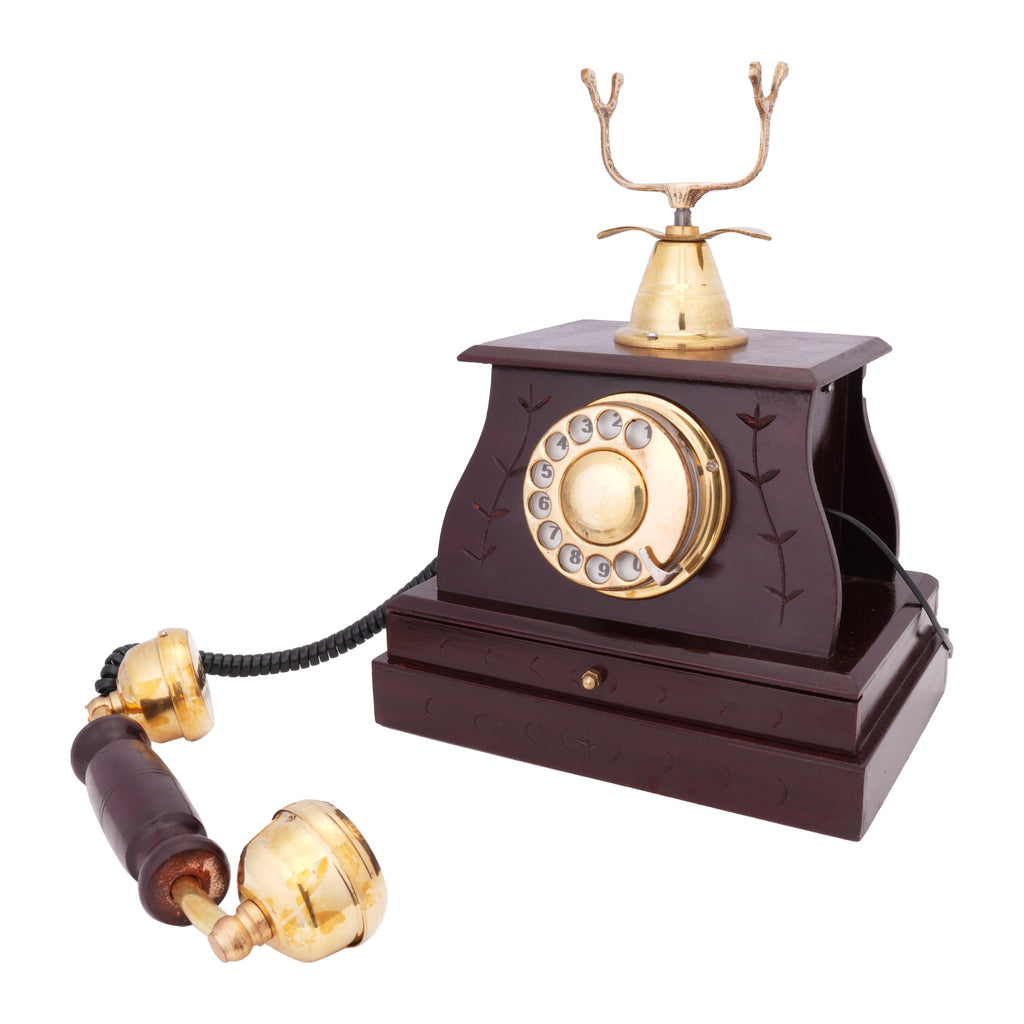 Bureau Telephone, Walnut tone, view 3
