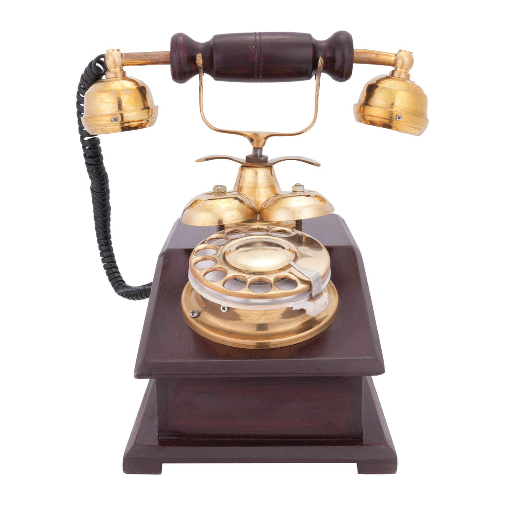 Lodge Telephone, Walnut tone, view 2
