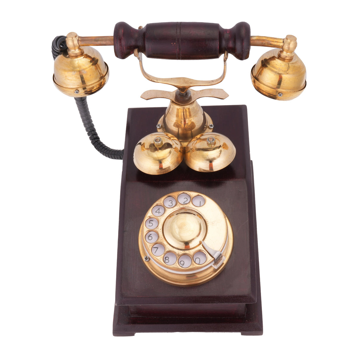 Lodge Telephone, Walnut tone, view 1