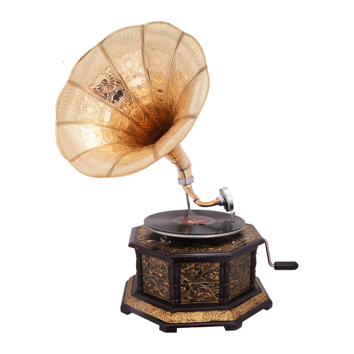 Octave Gramophone, Floral gold, view 1