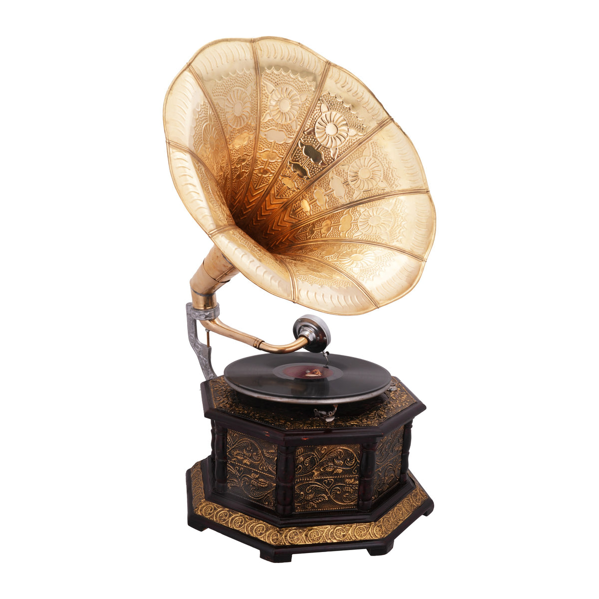 Octave Gramophone, Floral gold, view 3