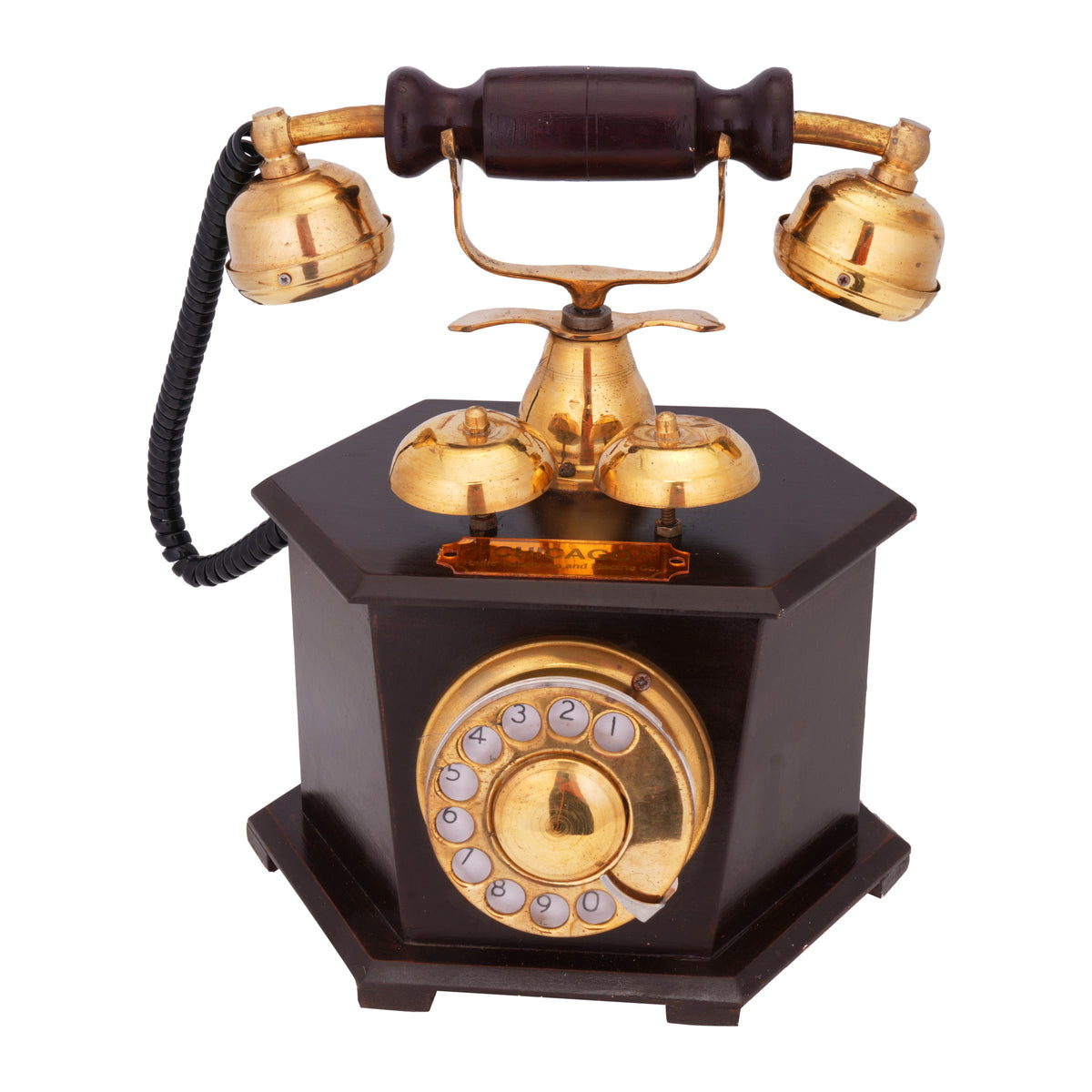 Pavilion Telephone, Walnut tone, view 3