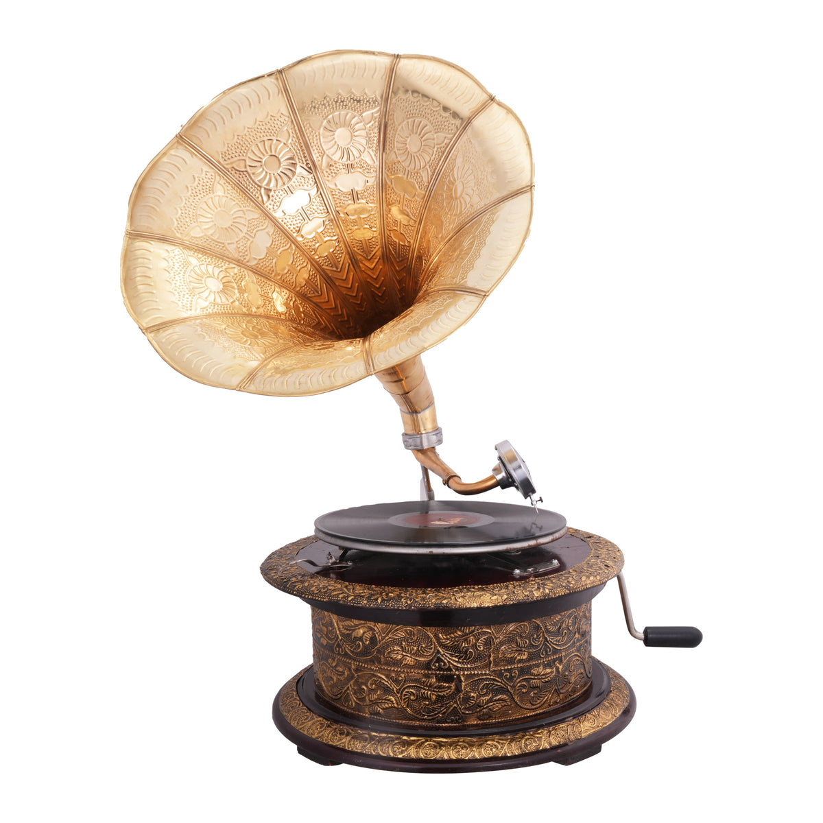 Rotunda Gramophone, Floral gold, view 1