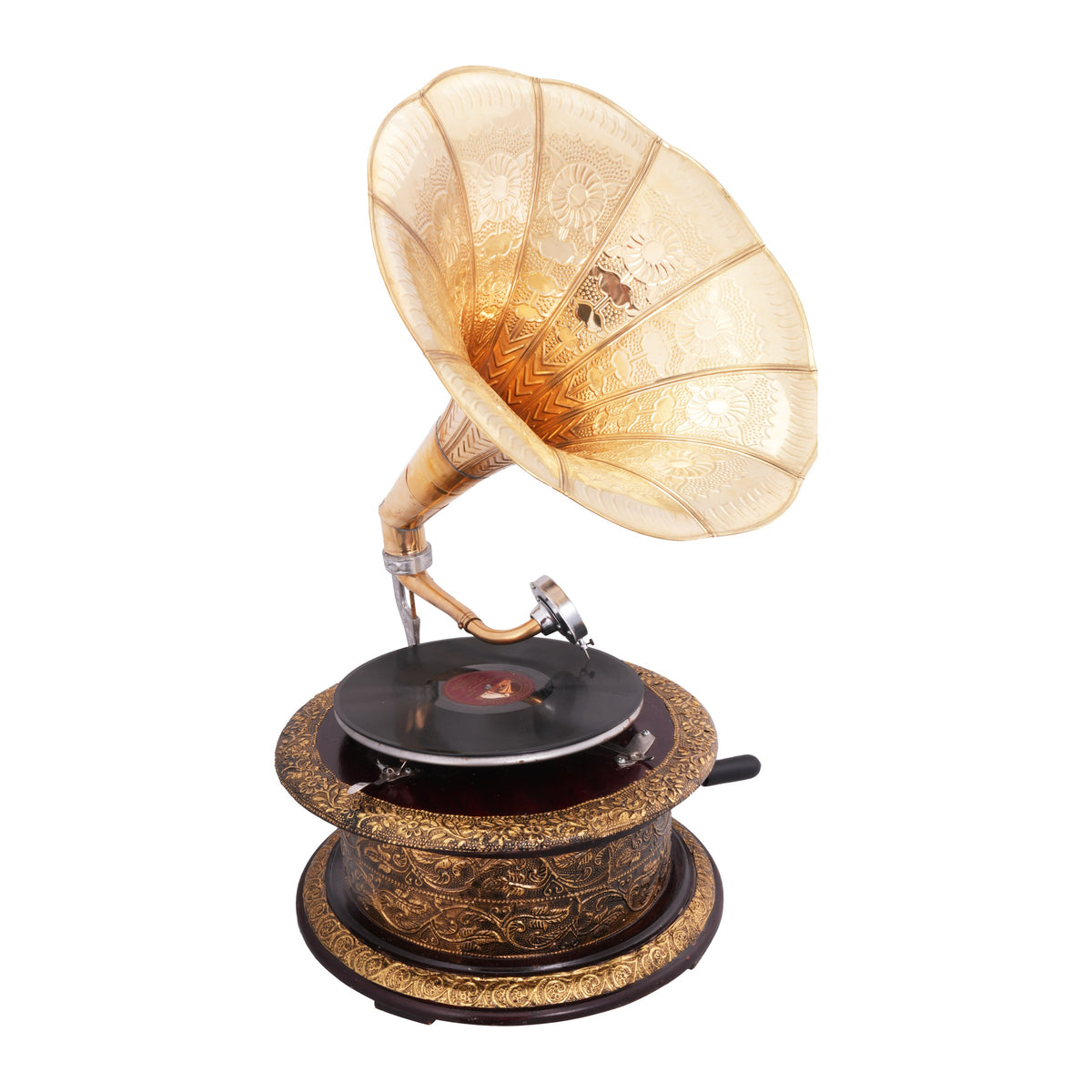Rotunda Gramophone, Floral gold, view 2