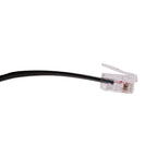 Telephone cable with modular plug