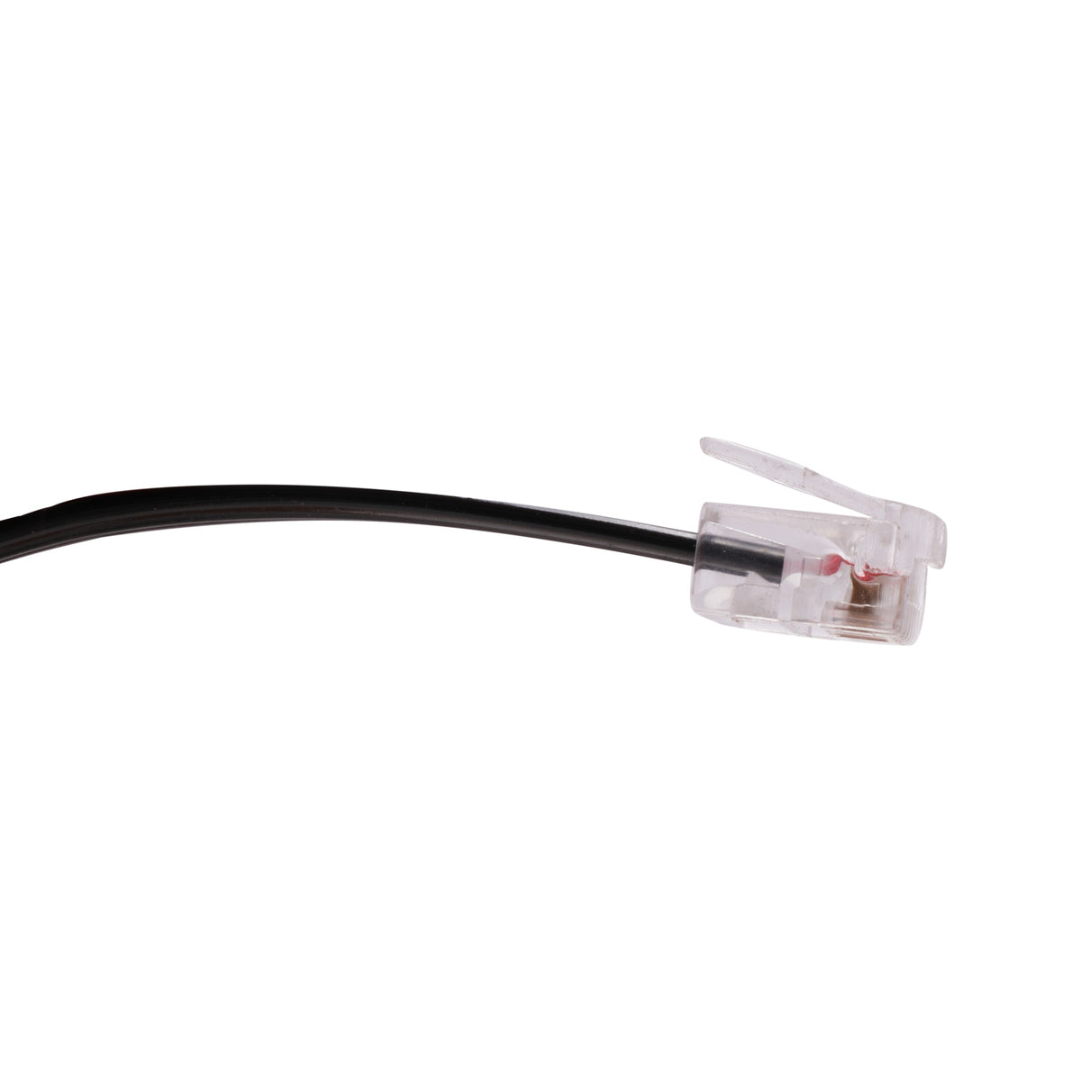 Telephone cable with modular plug